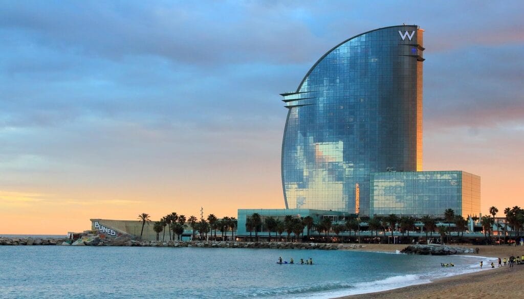 Top hotels in Barcelona with beachfront location and luxury views